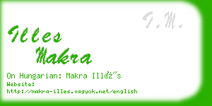 illes makra business card